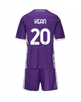 Billige Fotballdrakt Fiorentina Moise Kean #20 Replika Hjemmedraktsett Barn 2025-26 Kortermet (med bukser)